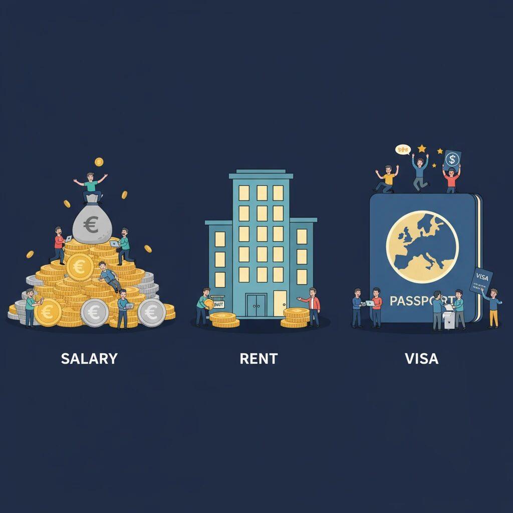 Average Salaries, Rent & Visa Opportunities - Jaabz